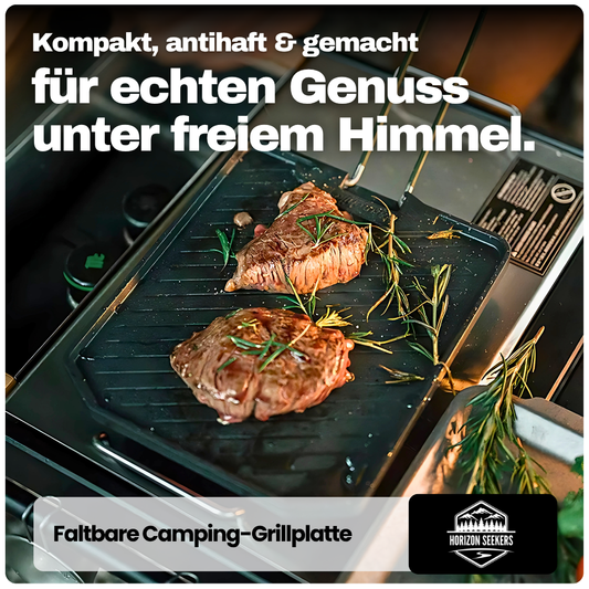 Faltbare Camping-Grillplatte – Antihaft, kompakt & ideal für dein Outdoor-Menü