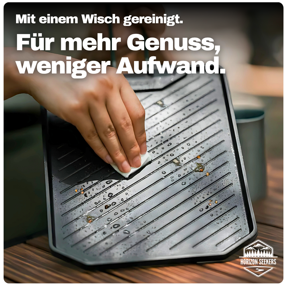Faltbare Camping-Grillplatte – Antihaft, kompakt & ideal für dein Outdoor-Menü