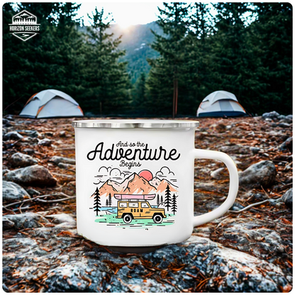 Emaille-Camper-Tasse – Leicht, robust & gemacht für echte Lagerfeuer-Momente