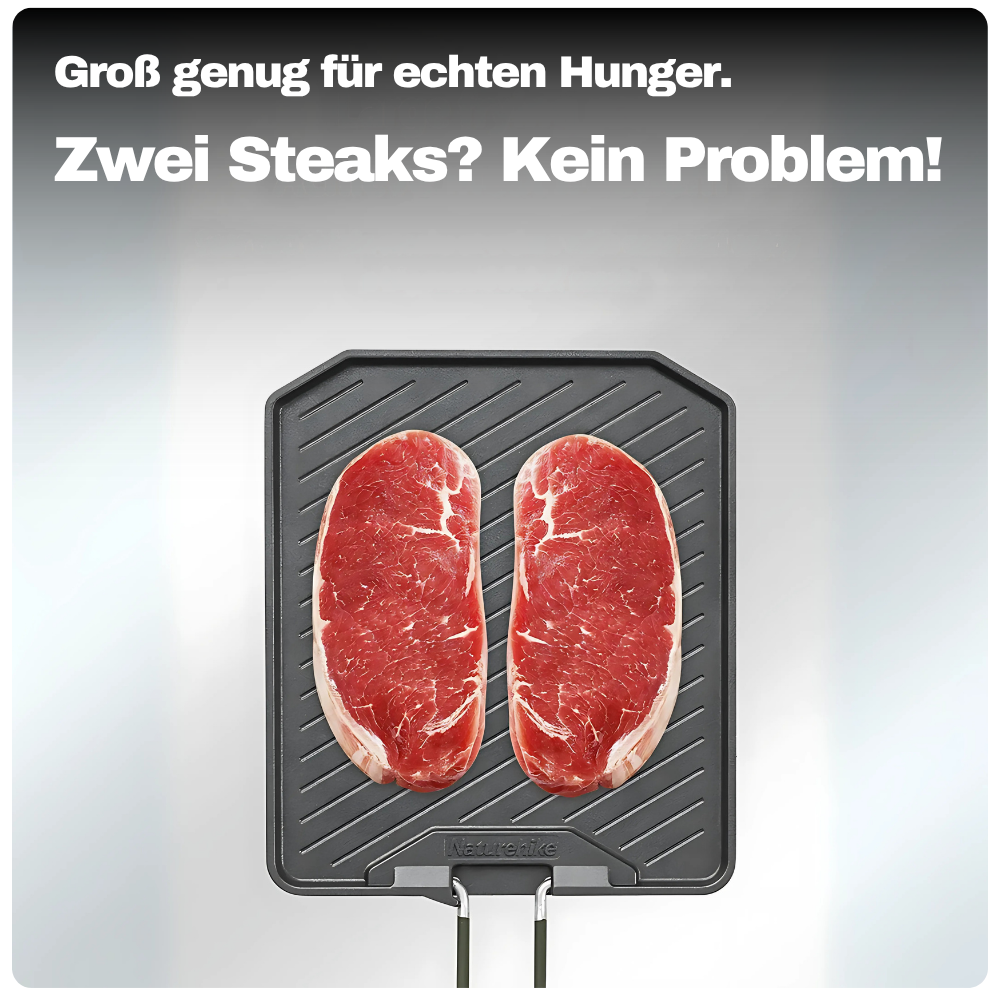 Faltbare Camping-Grillplatte – Antihaft, kompakt & ideal für dein Outdoor-Menü