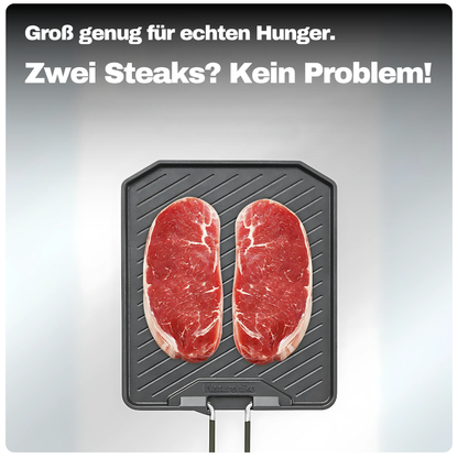 Faltbare Camping-Grillplatte – Antihaft, kompakt & ideal für dein Outdoor-Menü