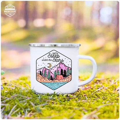 Emaille-Camper-Tasse – Leicht, robust & gemacht für echte Lagerfeuer-Momente